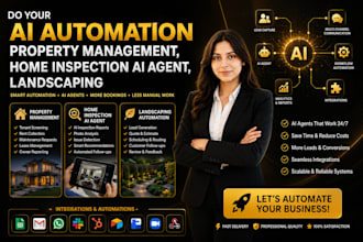 build ai automation for property management, home inspection, and landscaping