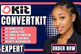 setup convertkit newsletter kit sequences kit landing page kit automation expert