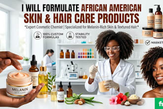 formulate african american hair care and african american skin care products