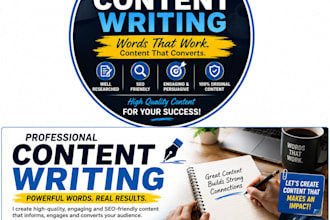 be your content writer for website copywriting