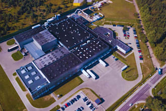 design a professional 3d cold storage warehouse and freezer facility