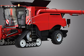 develop combine harvester for farming simulator 25 mod, agricultural machinery