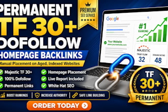 build high tf dofollow homepage backlinks for SEO link building