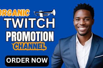 promote your twitch, kick channel for real viewers and reach affiliate status