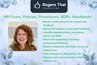 create professional HR forms, policies, procedures, and more
