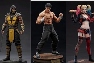 sculpt 3d print and paint miniatures, figurines, statues and tabletop models