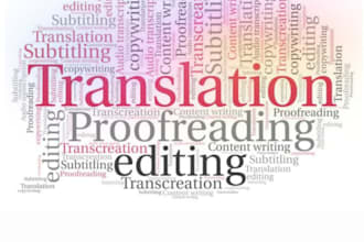 manually translate english to hindi and proofread