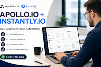 configure apollo io automation targeting management researcher with instantly io