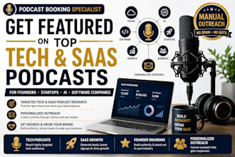 book you on tech and saas podcasts with personalized outreach
