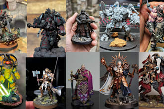 print and paint warhammer 40k dnd tabletop miniatures and action figures