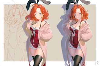 draw anime art for you sfw or nsfw