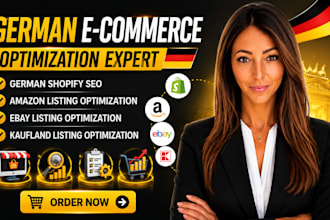 do german shopify SEO amazon and ebay listing kaufland optimization in germany