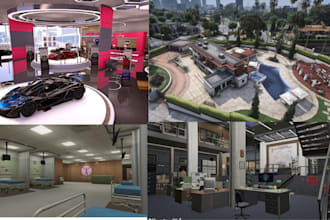 create custom fivem mlo interior,  ymap interior and custom city mapping
