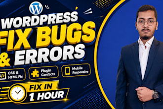 fix wordpress issues, woocommerce errors, and elementor bugs