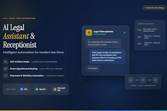 build ai legal assistant ai receptionist clio openai microsoft 365 automation