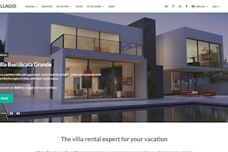 design wix vacation rental website direct booking rental website villa website