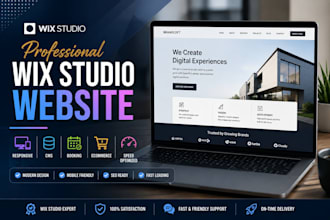 design wix studio website, cms, booking system and wix website development