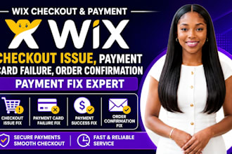 fix wix checkout issue, payment card failure, order confirmation, payment fixing