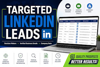 do linkedin lead generation and targeted prospect research