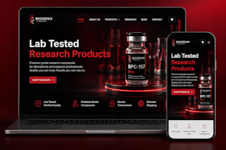 build professional a woocommerce website for biotech and research businesses