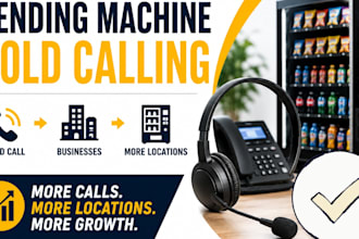 vending machine cold calling, appointment setting and atm machine placement
