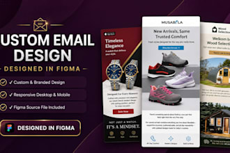 create newsletter email designs in figma for your brand
