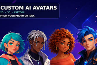 create a custom 2d or 3d ai avatar for social media