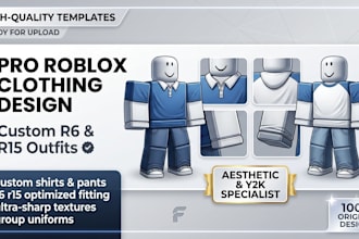 design custom roblox clothing, r6 r15 aesthetic oufits , roblox uniforms