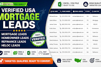mortgage leads mca leads business loan leads homeowner leads and refinance leads