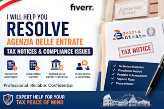 help you resolve agenzia delle entrate tax notices and compliance issues
