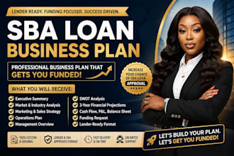 write an sba loan business plan to secure funding and bank approval