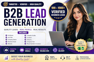 do targeted b2b lead generation and email list building
