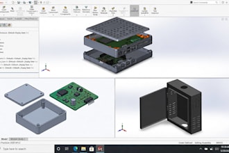 design pcb enclosure 3d printable case product housing and electronics cad