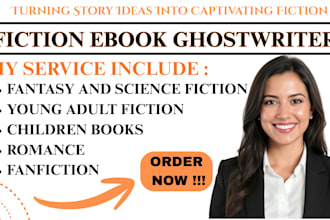 ghostwrite your fiction ebook professionally