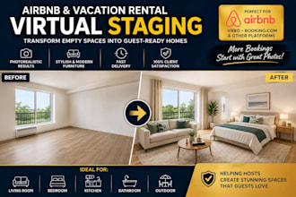 virtually stage your airbnb and vacation rental photos