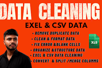 clean excel and CSV files