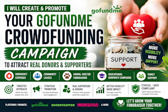 be your professional fundraising consultant and help you secure funding