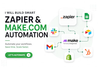 setup make com zapier auto workflow API integration webhooks
