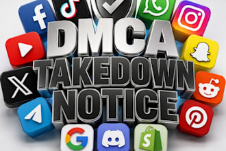 delete takedown instagram,reddit,fb,tiktok,youtube,telegram,remove under dmca