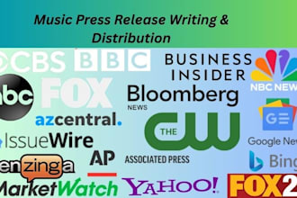 write, distribute, music press release