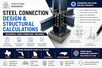 design steel connections structural calculations for texas florida