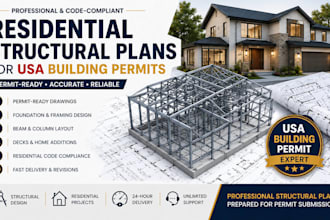 design structural plans for residential building permits