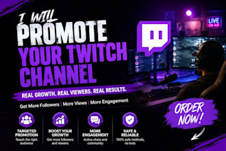 boost your twitch stream with real viewers, followers