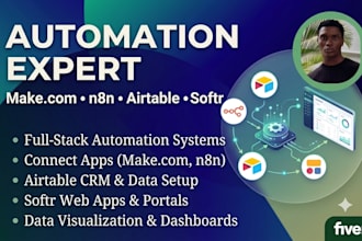 professionally build automations with make, airtable, softr, and n8n
