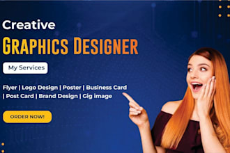 design professional flyers, social media, logo, brand graphics, business card