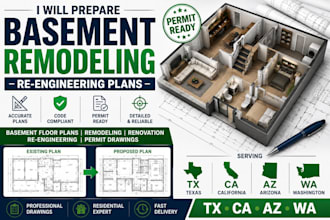 prepare basements remodeling reengineering plans ta ca az wa