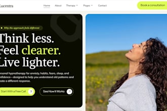 design wix hypnotherapist website hypnotherapy booking therapy website