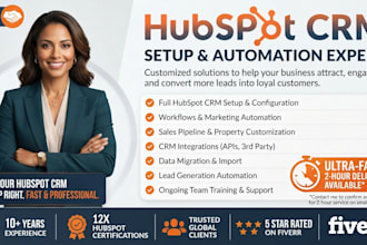 setup hubspot campaign, hubspot integration and automation for your business