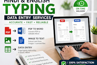 accurate typing and data entry