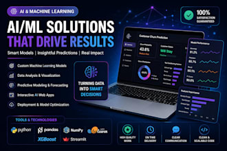 build ml models, data analysis and predictive analytics